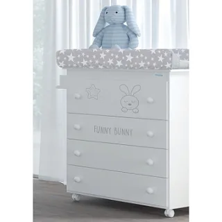 Пеленальный комод Micuna Funny Bunny с ванночкой