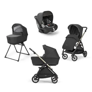 Детская коляска Inglesina Electa System Quattro 4 в 1 на шасси Electa Iridium Black