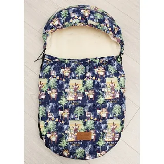 Универсальный меховой конверт AmaroBaby Little Friend Лес 80х45 см