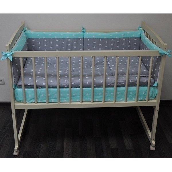 Детская кроватка Массив Беби-1, колесо-качалка фото 5