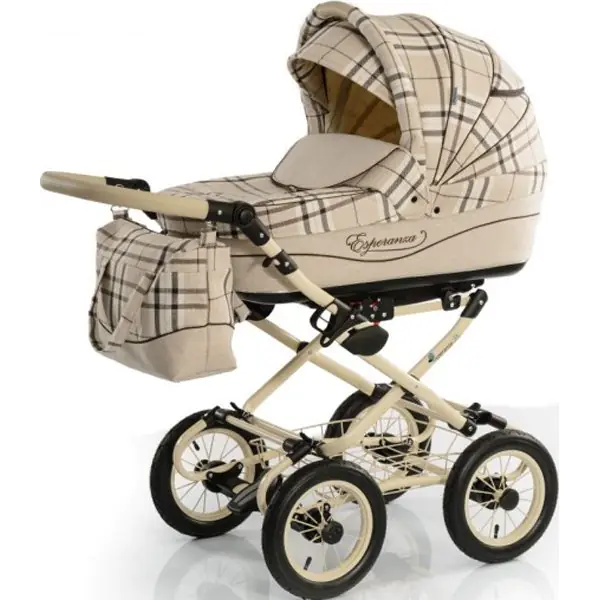 Детская коляска Esperanza Classic Kasheymere 2 в 1 Цвет рамы Beige фото 3