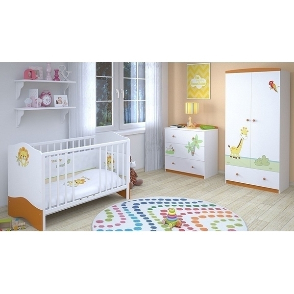 Двухсекционный шкаф Polini Basic Джунгли фото 4