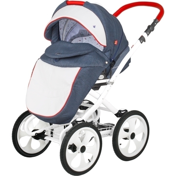 Детская коляска BeBe-Mobile Ines R 3 в 1, ткань+эко-кожа фото 1