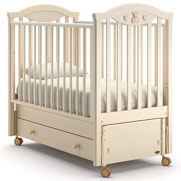 Детская кроватка Nuovita Lusso swing, продольный маятник - Фото