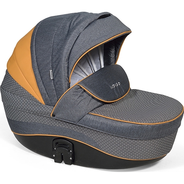 Детская коляска Indigo 18 Special Plus 14" 2 в 1, ткань + эко-кожа фото 6