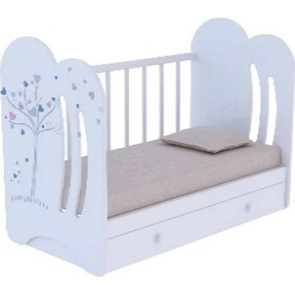 Детская кроватка ВДК Wind Tree, поперечный маятник + ящик фото 2