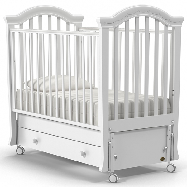 Детская кроватка Nuovita Perla swing, продольный маятник - Фото