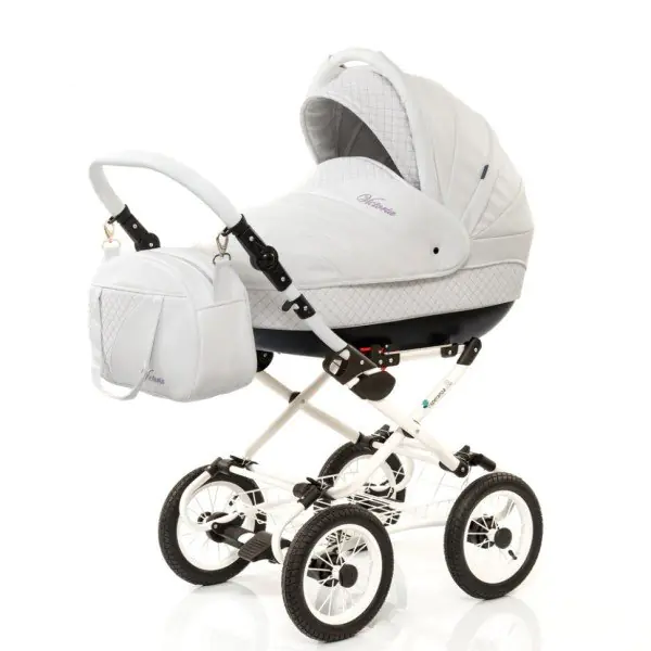 Детская коляска Esperanza Victoria Leatherette кожа 3 в 1 Цвет рамы - Черный - Маленькие колеса фото 15