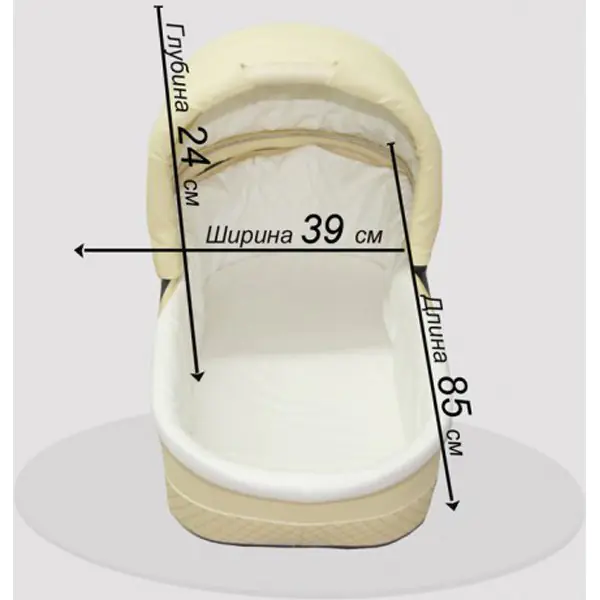 Детская коляска Esperanza Classic Leatherette 2 в 1 кожа Цвет рамы - Белая поворотная рама фото 7