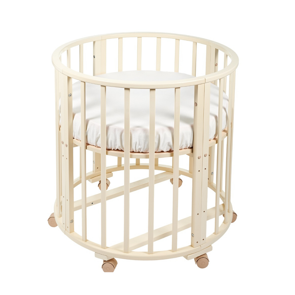 Детская кругло-овальная кроватка Vestario Round 7 в 1 (без маятника) - Фото
