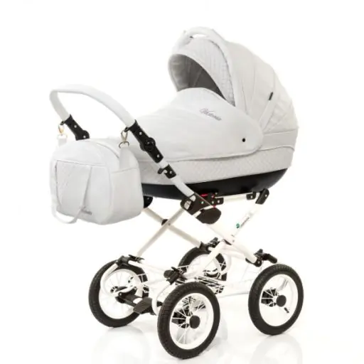 Детская коляска Esperanza Victoria Leatherette кожа 2 в 1 Цвет рамы - Черный - Маленькие колеса фото 13