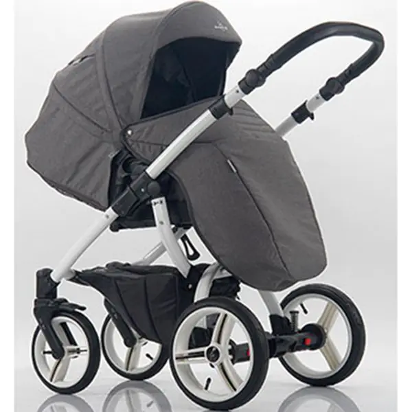 Детская коляска Bebetto Luca 2 в 1 цвет рамы Silver фото 8