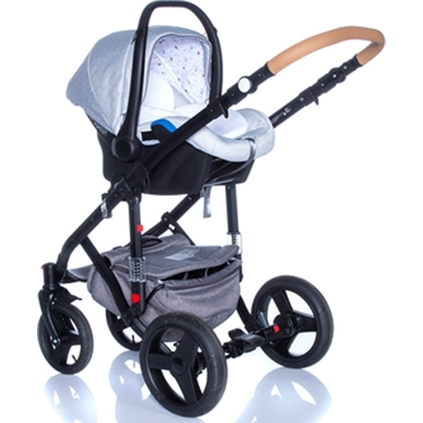 Детская коляска BeBe-Mobile Movo R 3 в 1, ткань+эко-кожа фото 10