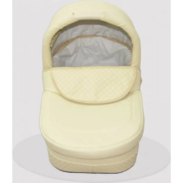 Детская коляска Esperanza Classic Leatherette 2 в 1 кожа Цвет рамы - Белый Маленькие колеса фото 8