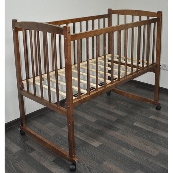 Детская кроватка Массив Беби-1, колесо-качалка фото 14