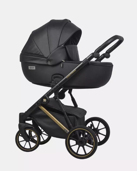 Детская коляска Riko Basic Montana Premium Gold 2 в 1 - Фото