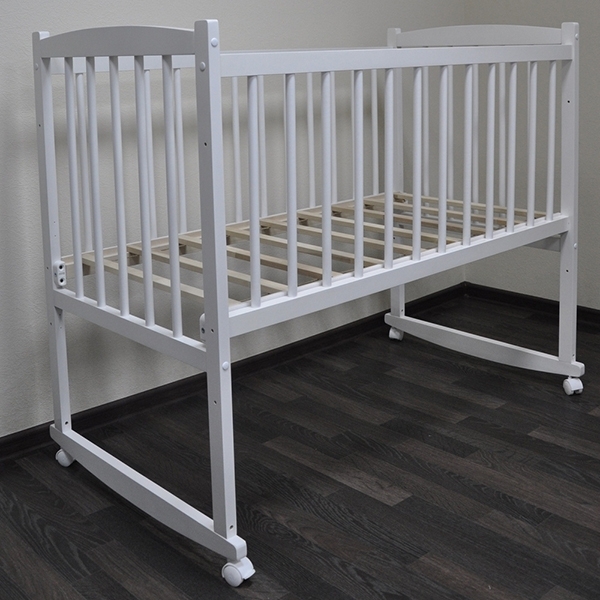 Детская кроватка Массив Беби-1, колесо-качалка фото 9