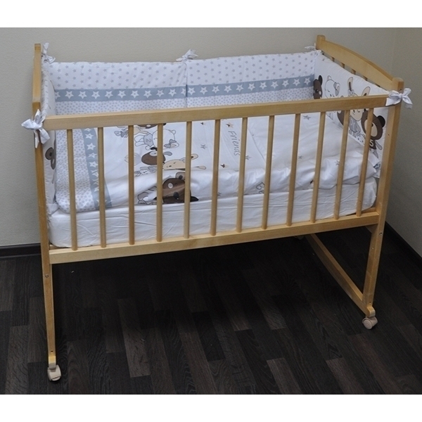 Детская кроватка Массив Беби-1, колесо-качалка фото 22