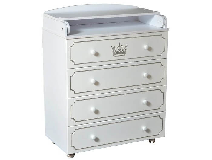 Пеленальный комод Антел Николь 800/4 МДФ - Фото