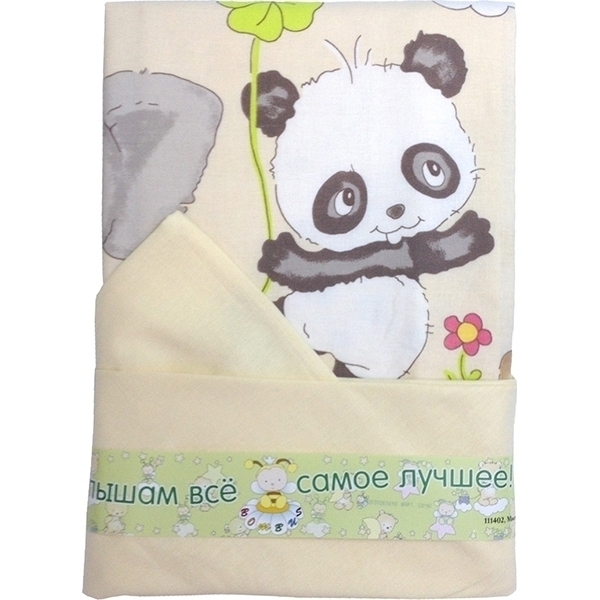 Комплект постельного белья Bombus Панда с Друзьями, 3 предмета — как выглядит в жизни