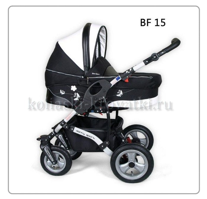 Коляска Danny Sport 2 в 1 Butterfly из эко-кожи фото 23