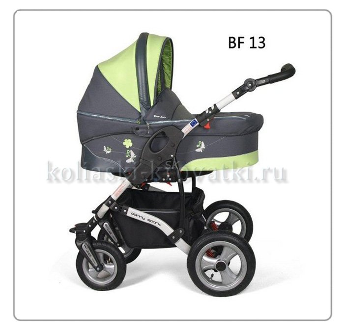 Коляска Danny Sport 2 в 1 Butterfly из эко-кожи фото 21