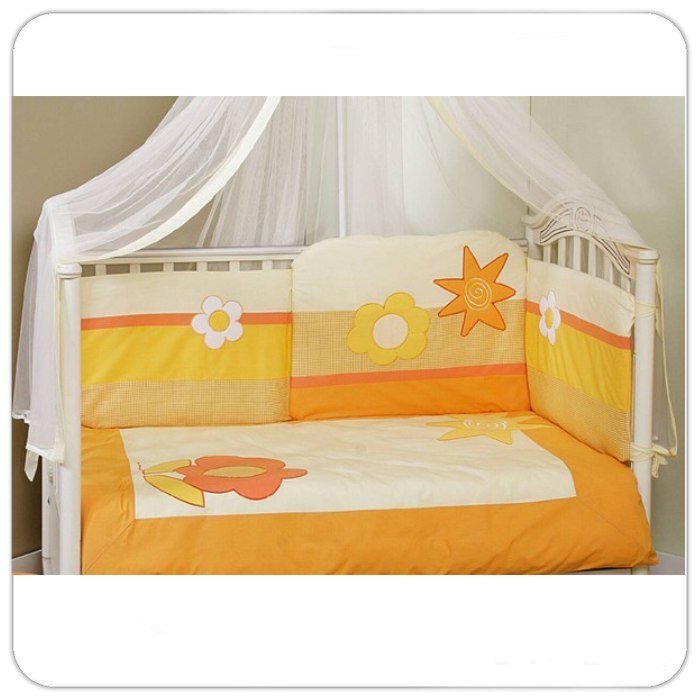 Комплект постельного белья Feretti Sun Flower 6 предметов - Фото