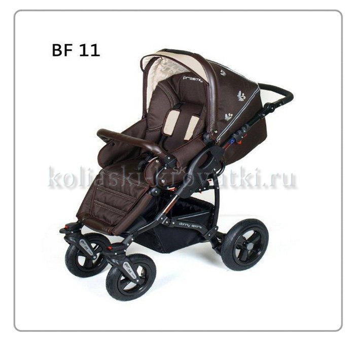 Коляска Danny Sport 2 в 1 Butterfly из эко-кожи фото 19