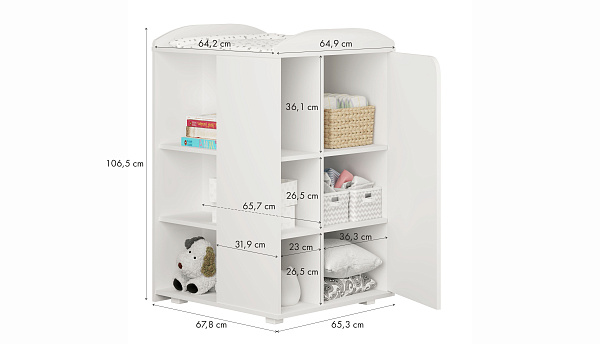 Детская кроватка-трансформер Polini Kids French 800 Amis с ящиком фото 4