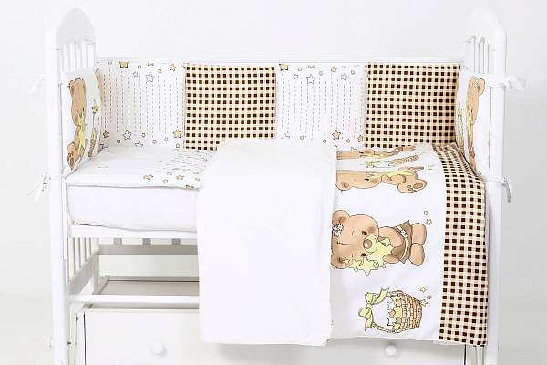 Комплект постели в кроватку Топотушки Звездочеты, 6 предметов фото 5