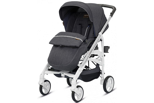 Детская коляска Inglesina Trilogy System 3 в 1 на шасси Trilogy White с цельной ручкой фото 2