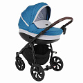 Детская коляска Tutis Nanni 3 в 1 (893026 Морская волна + Кожа серая
						
					) — Фото