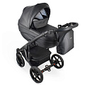 Детская коляска Bexa Ideal Eco 2 в 1 (IE 01 Черный+ черная кожа
						
					) — Фото
