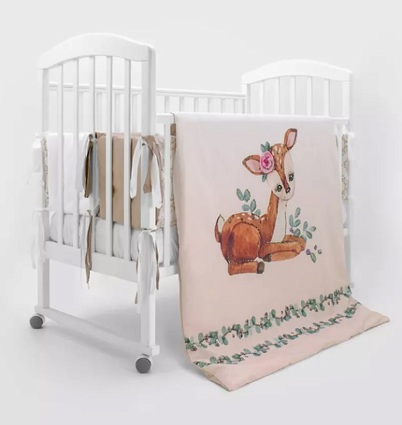 Комплект постельного белья Топотушки Крошка Олененок,6 предметов фото 3