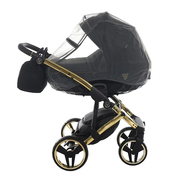 Детская коляска Junama Diamond Special V2 3 в 1 на золотой раме фото 2