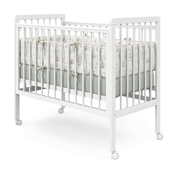 Детская кроватка Pituso Tiny, автостенка/колесо фото 4