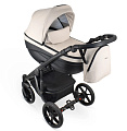 Детская коляска Bexa Ideal Eco 2 в 1 (IE 02 черный+св.бежевая кожа
						
					) — Фото