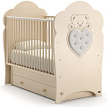 Детская кроватка Nuovita Fortuna swing, поперечный маятник (Слоновая Кость
						
					) — Фото