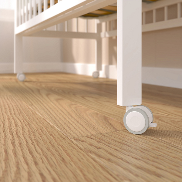 Детская кроватка Pituso Tiny, автостенка/колесо фото 7