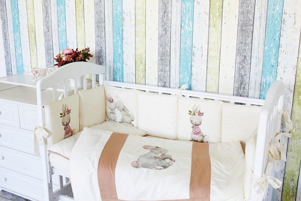 Комплект постельного белья Топотушки Зайка Акварель, 3 предмета фото 8