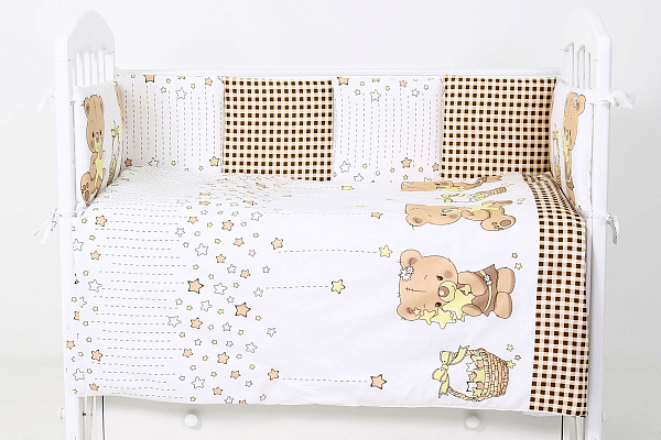 Комплект постели в кроватку Топотушки Звездочеты, 6 предметов фото 6