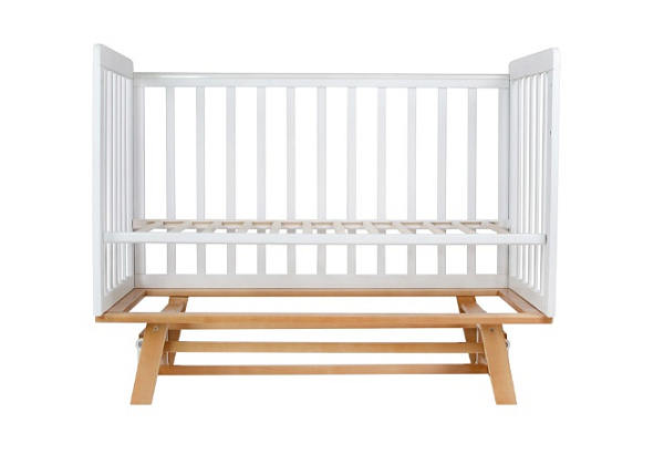 Детская кроватка Indigo Style c легкосъемной стенкой и продольным маятником фото 4