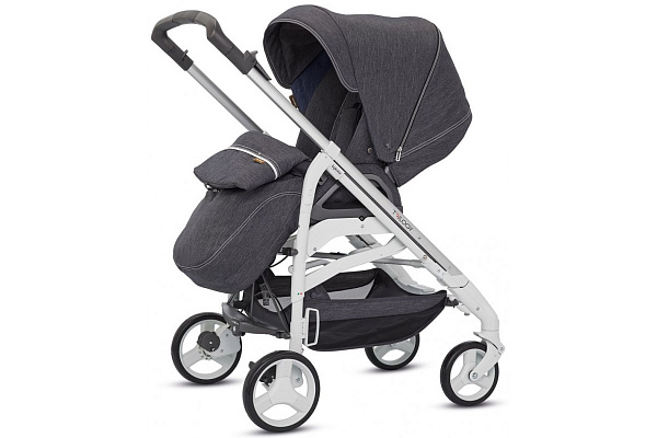Детская коляска Inglesina Trilogy System 3 в 1 на шасси Trilogy White с цельной ручкой фото 3