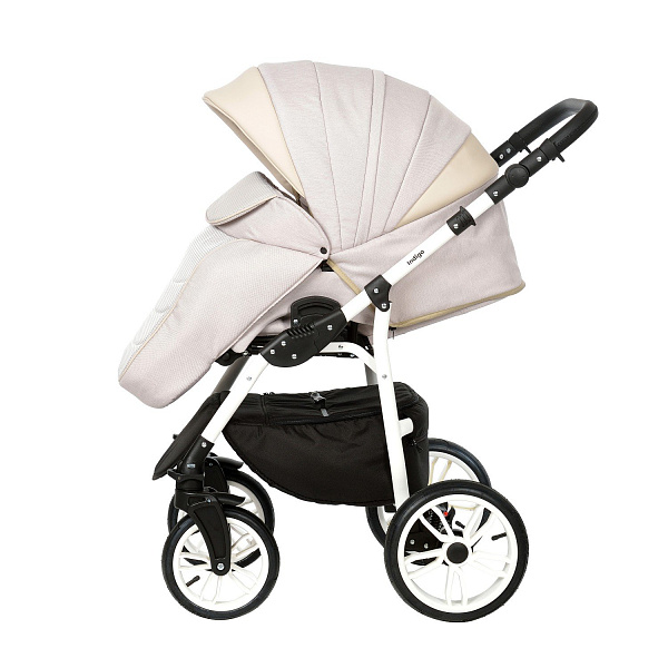 Детская коляска Indigo INDIGO 2021 2 в 1, ткань+экокожа фото 8