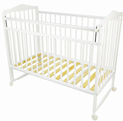 Детская кроватка Indigo Милана New+, колесо/качалка