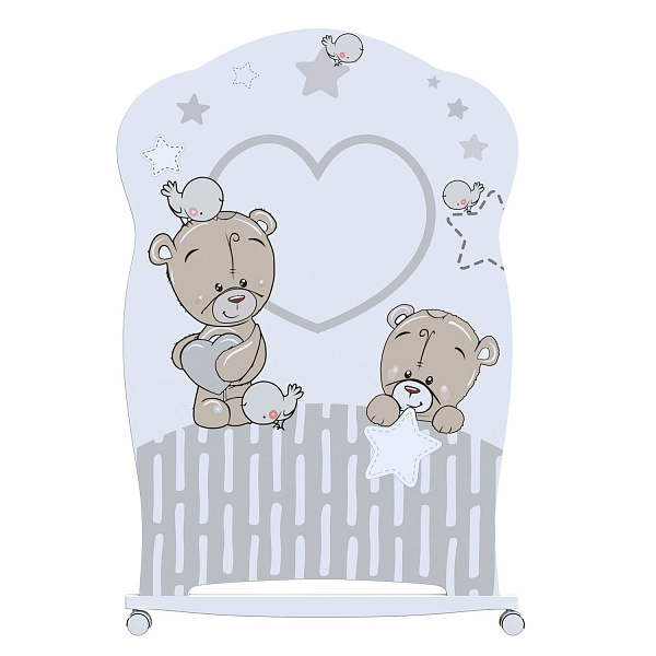 Детская кроватка ВДК Forever friends, колесо/качалка фото 1