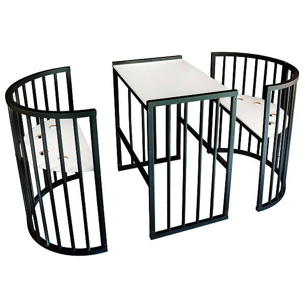 Детская кроватка-трансформер Indigo Simple 7 в 1 с поперечным маятником фото 3