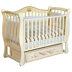 Детская кроватка Антел Luiza 33, автостенка/универсальный маятник