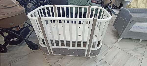 Детская кроватка Кедр Estelle Elegance 4 Велюр фото 3