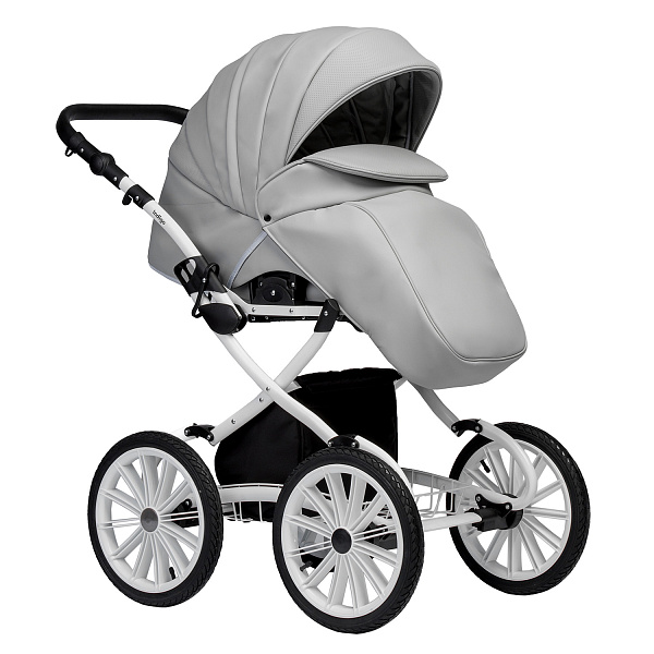 Детская коляска Indigo Indigo Special Plus 14 2 в 1 на белой раме фото 2